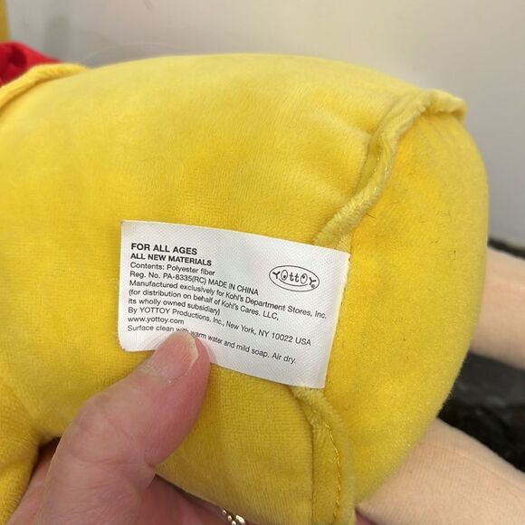 Madeline Yellow Dress and Hat Plush Toy Kohl's Cares 14" - Picture 5 of 5